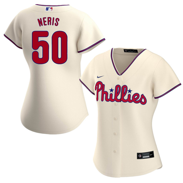 Nike Women #50 Hector Neris Philadelphia Phillies Baseball Jerseys Sale-Cream